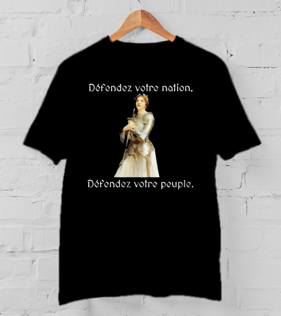 Défendez Votre Nation Défendez Votre Peuple Iconic Armor Figure T-Shirt