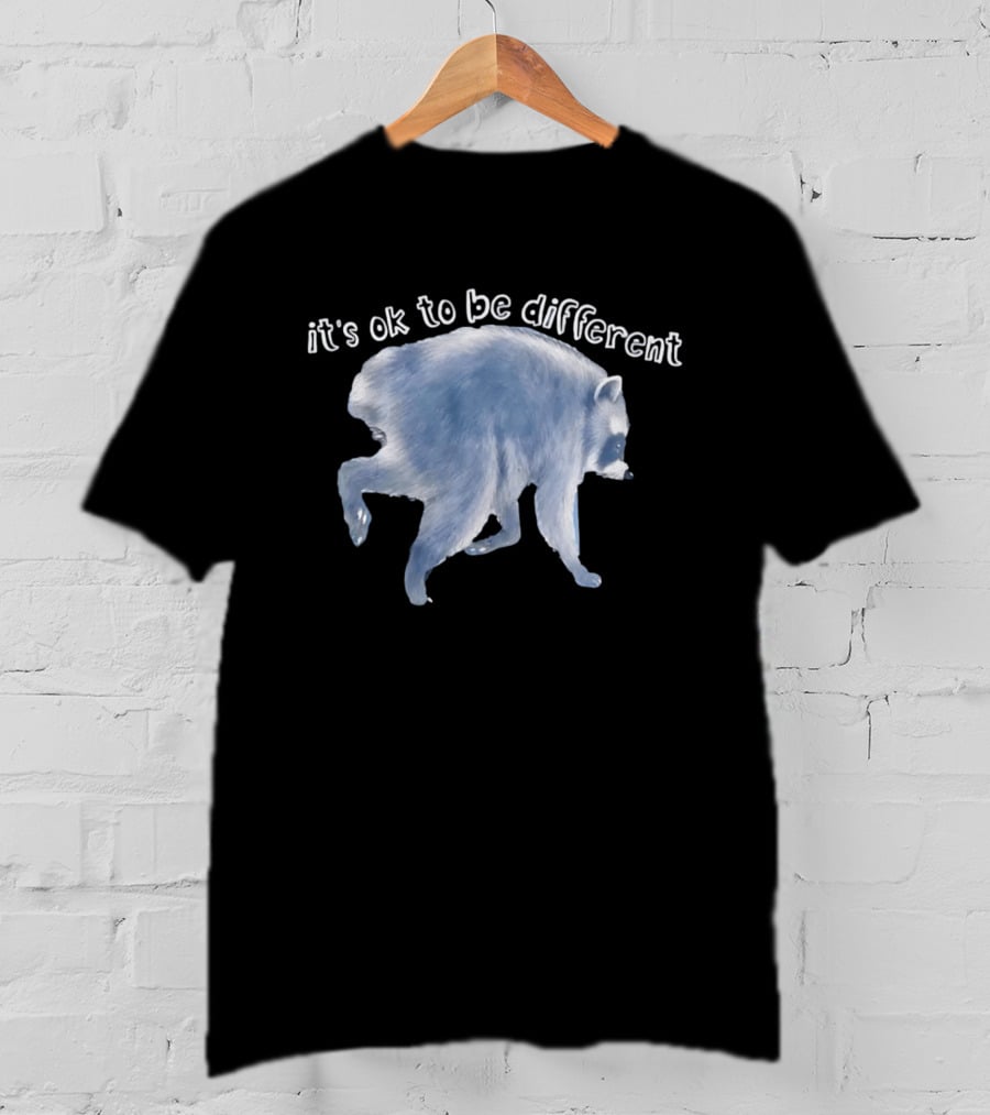 It's OK To Be Different Jimothy Raccoon T-Shirt