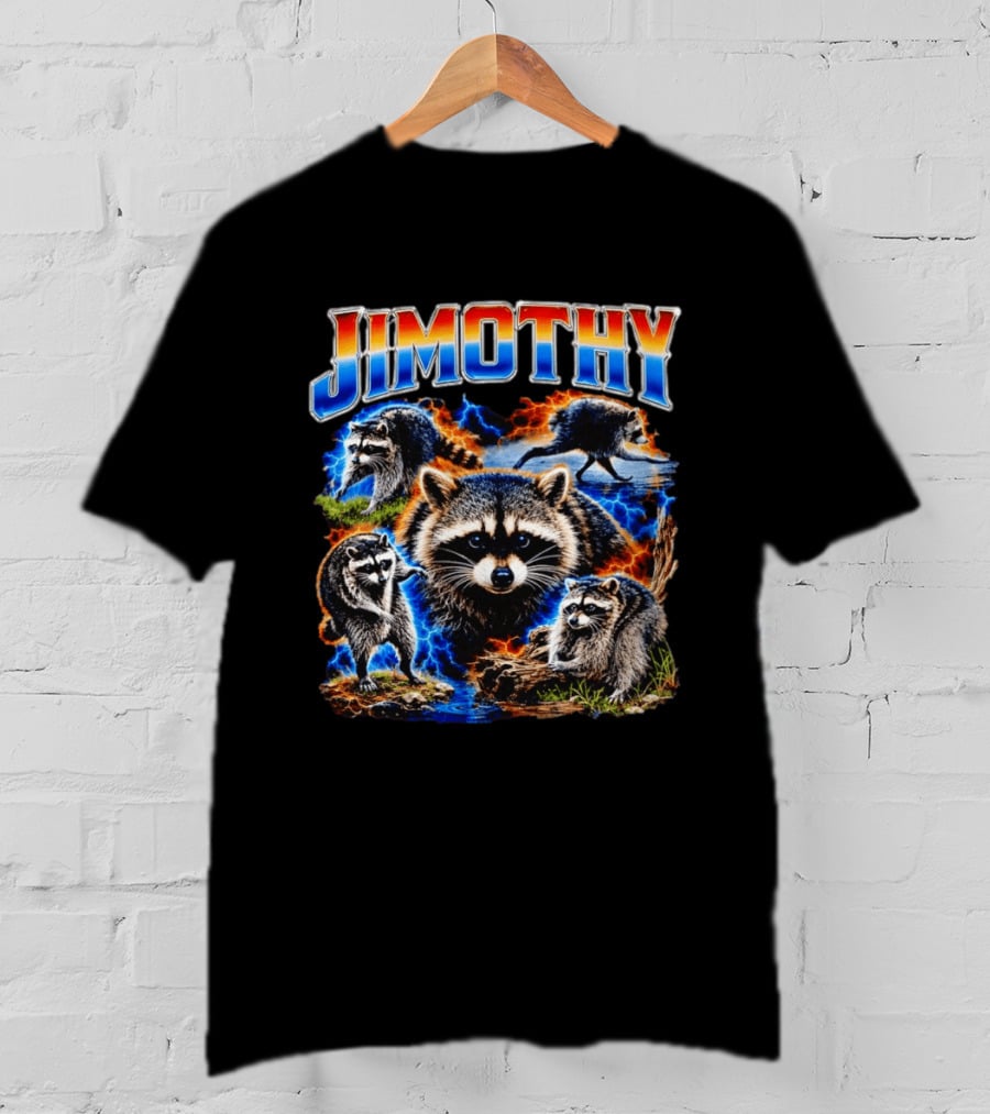Jimothy Raccoon Wildlife Adventure Seattle Trash Panda T-Shirt