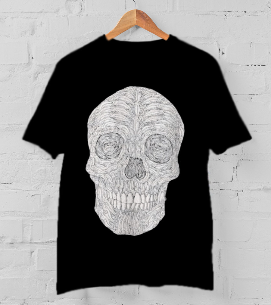 Salmon Fish Bones Skull T-Shirt