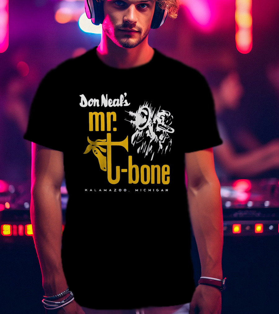 Don Neal's Mr Bone Kalamazoo Michigan Trombone T-Shirt
