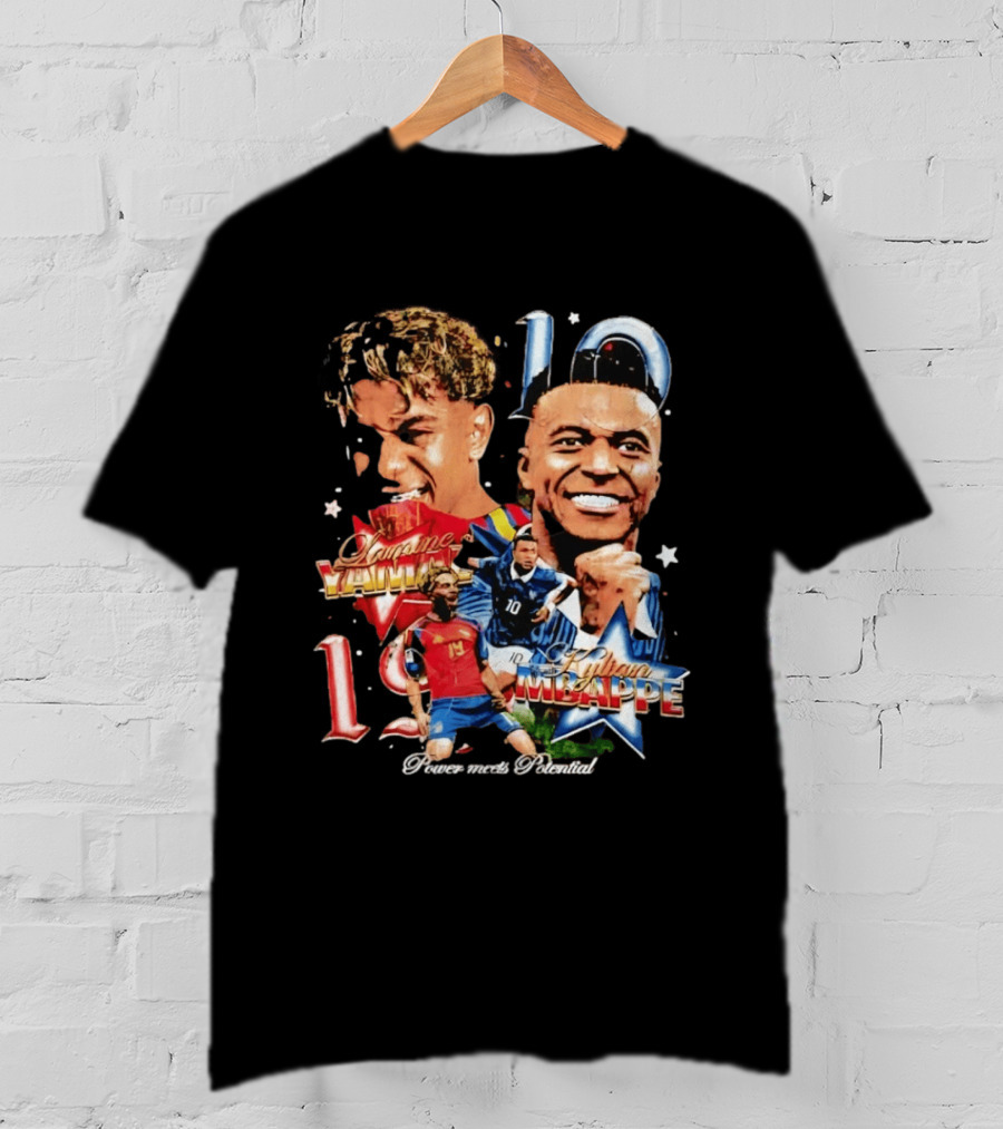 Lamine Yamal Kylian Mbappe 10 Power Meets Potential 19 T-Shirt