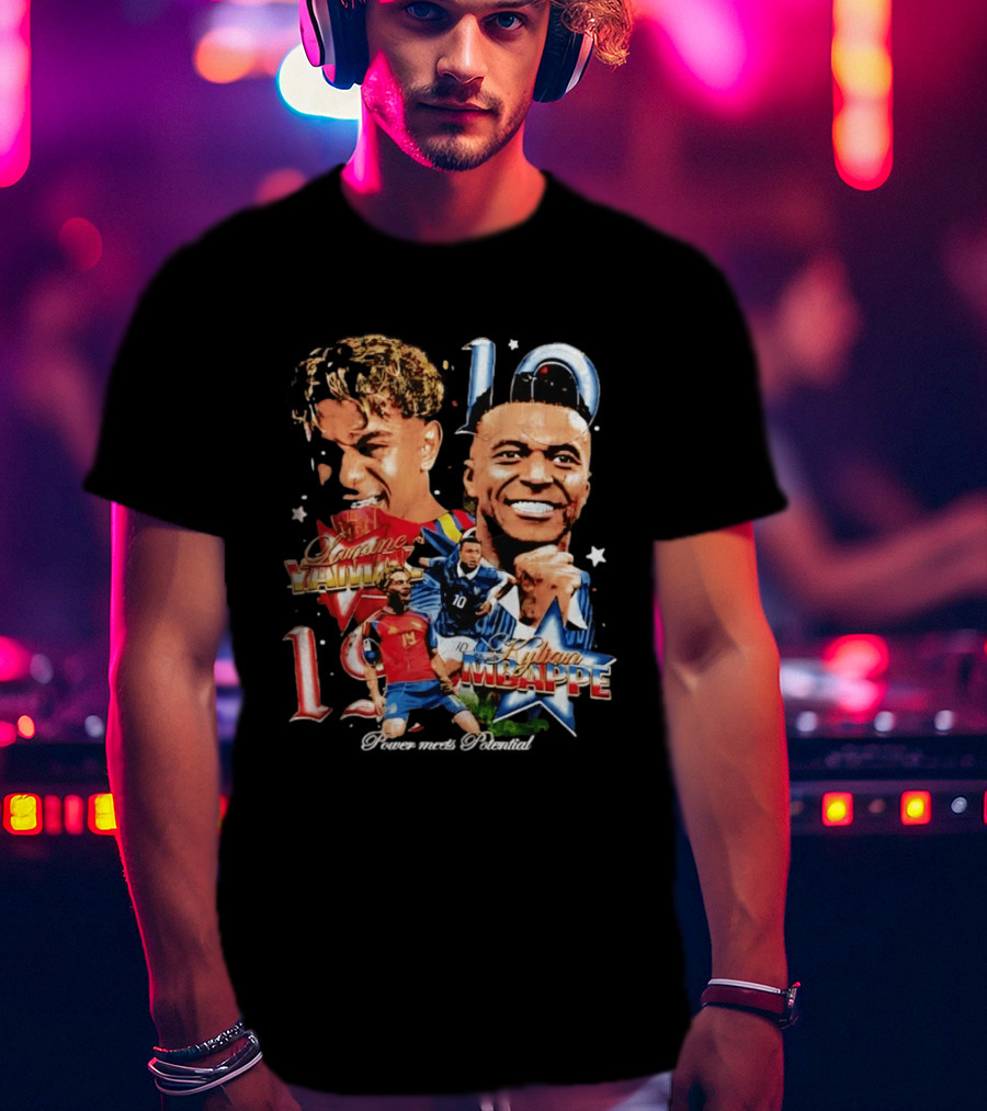 Lamine Yamal Kylian Mbappe 10 Power Meets Potential 19 T-Shirt