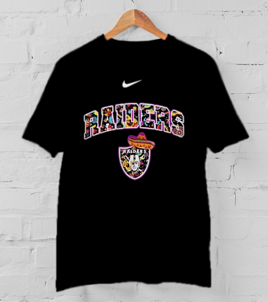 Las Vegas Raiders Hispanic Heritage Sombrero Nike Fiesta T-Shirt