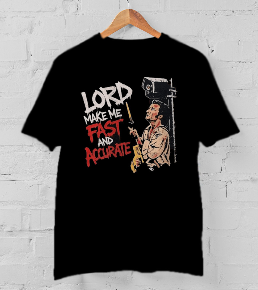 Lord Make Me Fast And Accurate Star Wars Lightsaber Jedi T-Shirt
