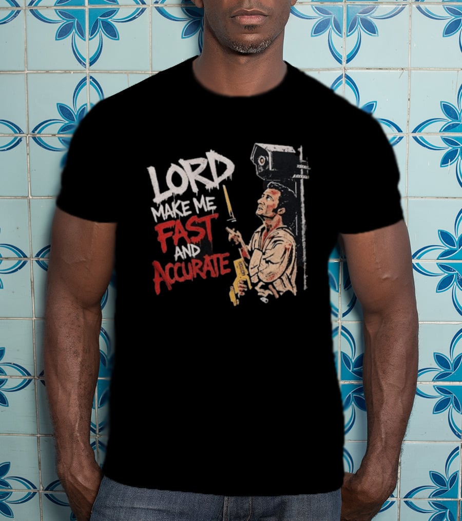 Lord Make Me Fast And Accurate Star Wars Lightsaber Jedi T-Shirt