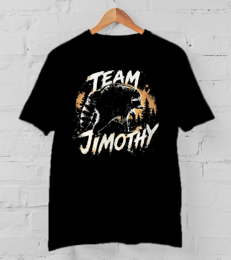 Team Jimothy Distressed Raccoon T-Shirt
