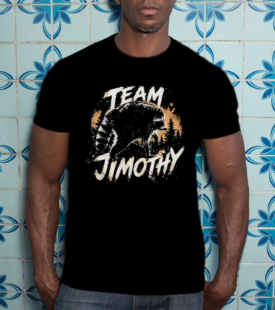 Team Jimothy Distressed Raccoon T-Shirt