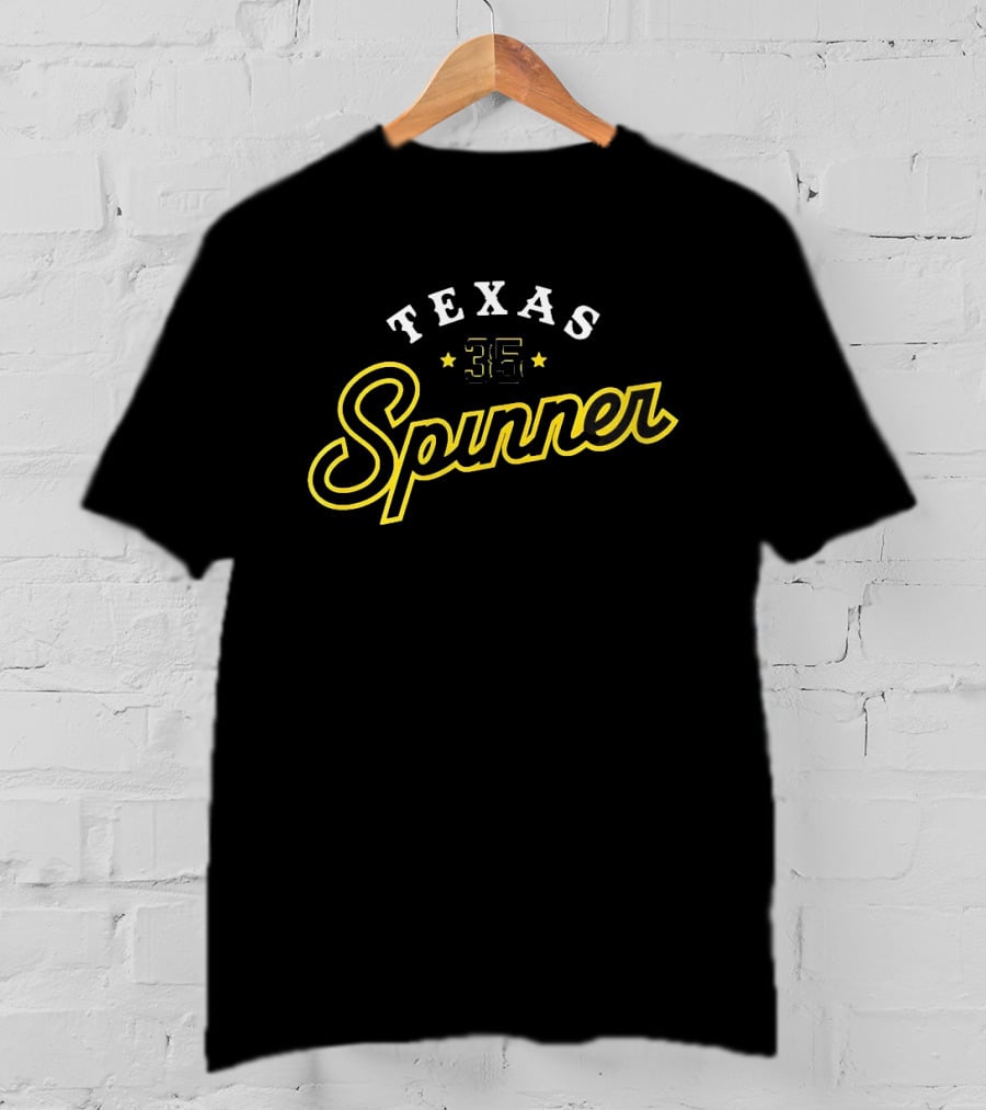 Texas Spinner 35 Braxton Ashcraft Pittsburgh Pirates Baseball T-Shirt