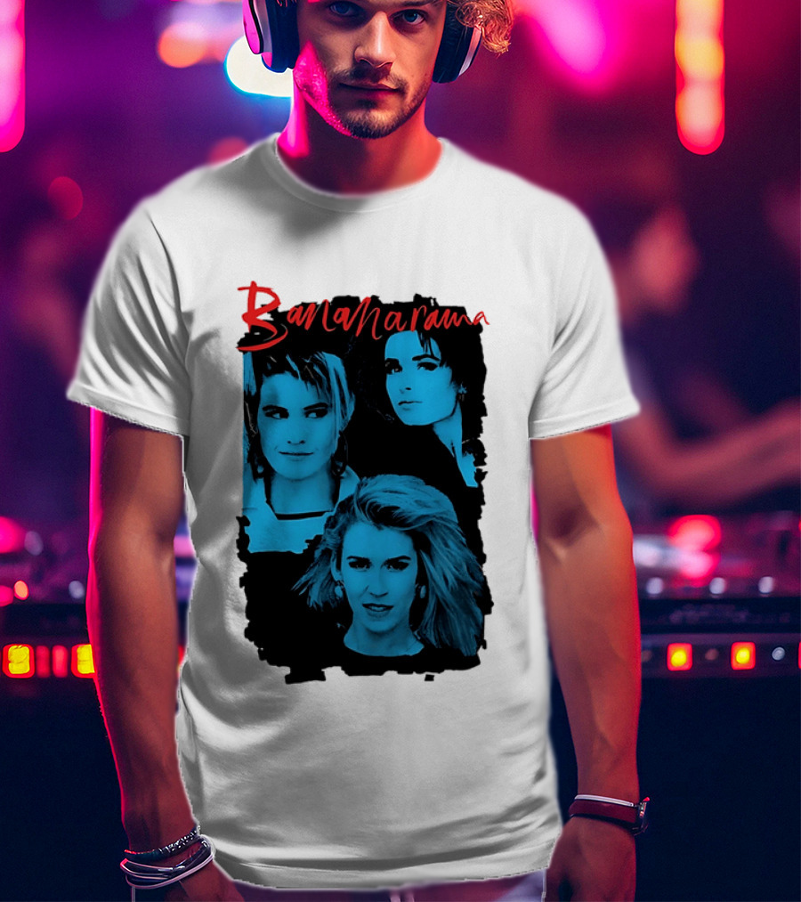 Bananarama True Confessions Album Cover Retro Blue T-Shirt