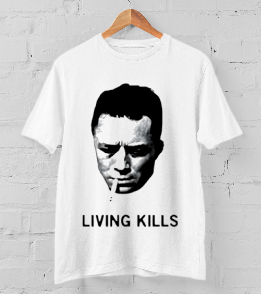 Living Kills Albert Camus Smoking T-Shirt