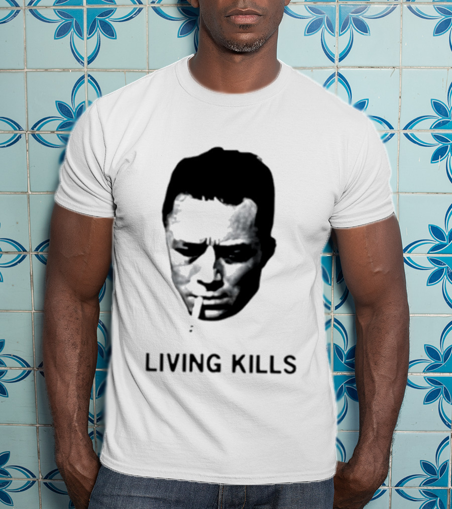 Living Kills Albert Camus Smoking T-Shirt