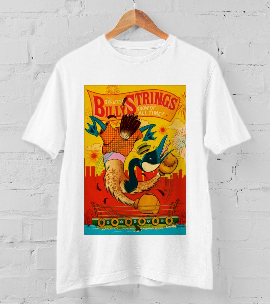 Billy Strings Boston MA July 21 2026 Greatest Show Of All Time Boxing Duck With Gloves T-Shirt