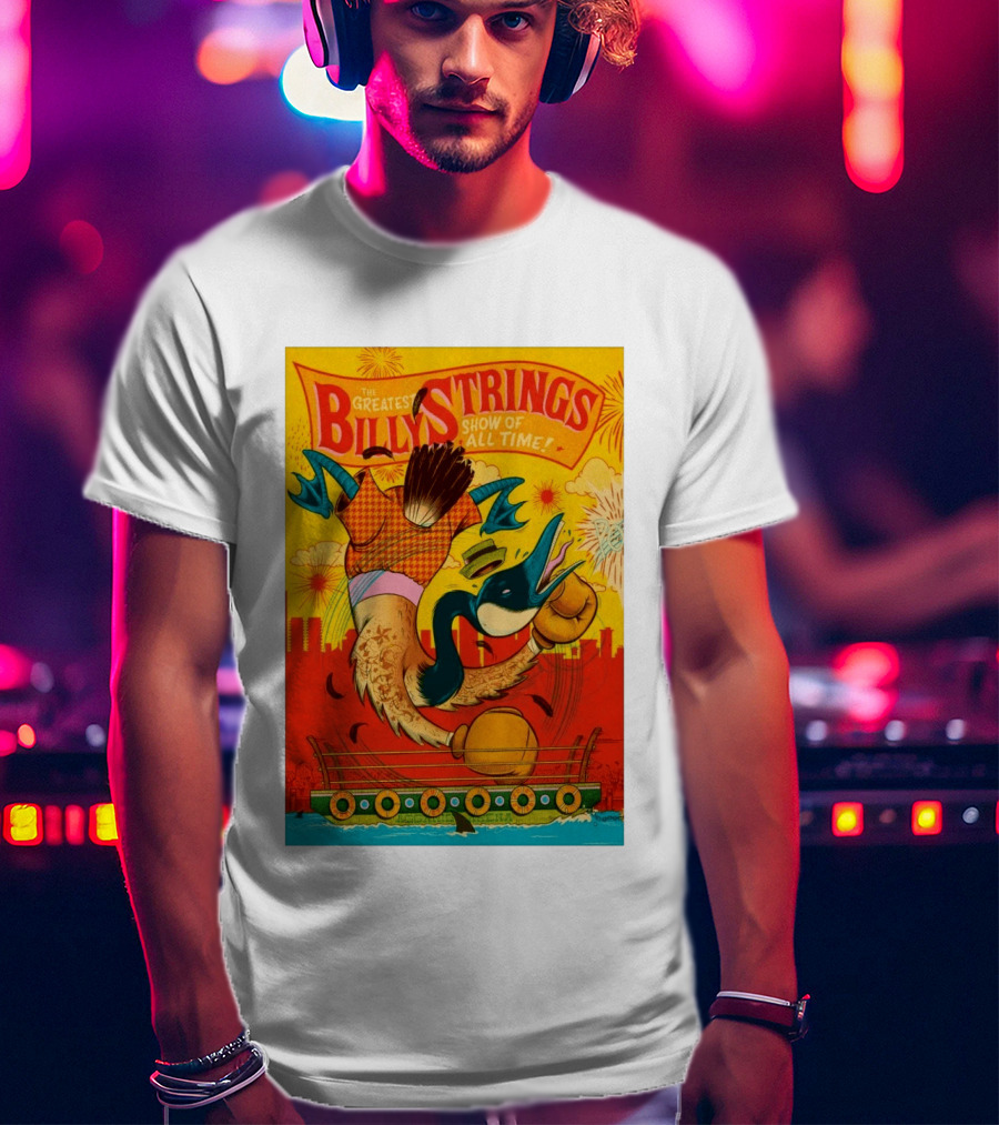 Billy Strings Boston MA July 21 2026 Greatest Show Of All Time Boxing Duck With Gloves T-Shirt