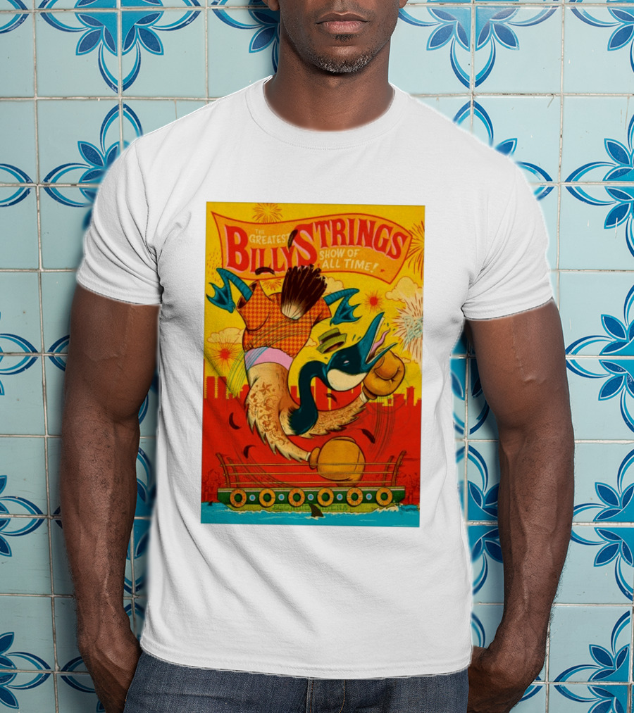 Billy Strings Boston MA July 21 2026 Greatest Show Of All Time Boxing Duck With Gloves T-Shirt