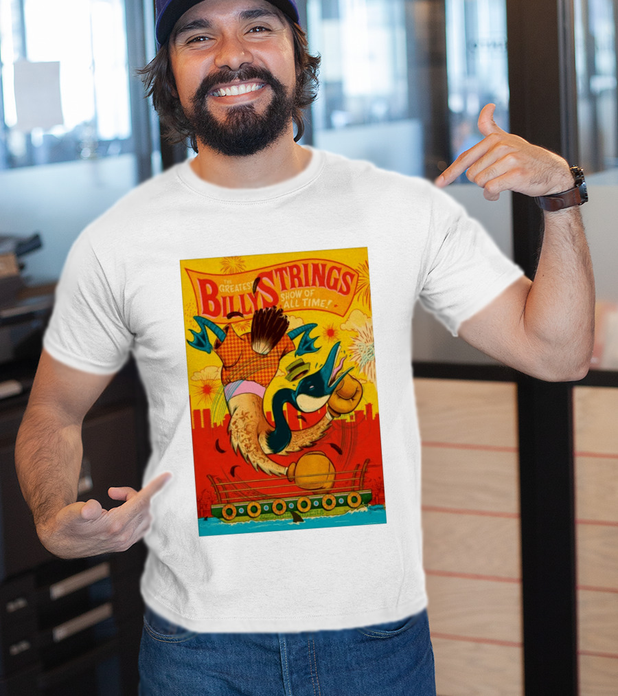 Billy Strings Boston MA July 21 2026 Greatest Show Of All Time Boxing Duck With Gloves T-Shirt