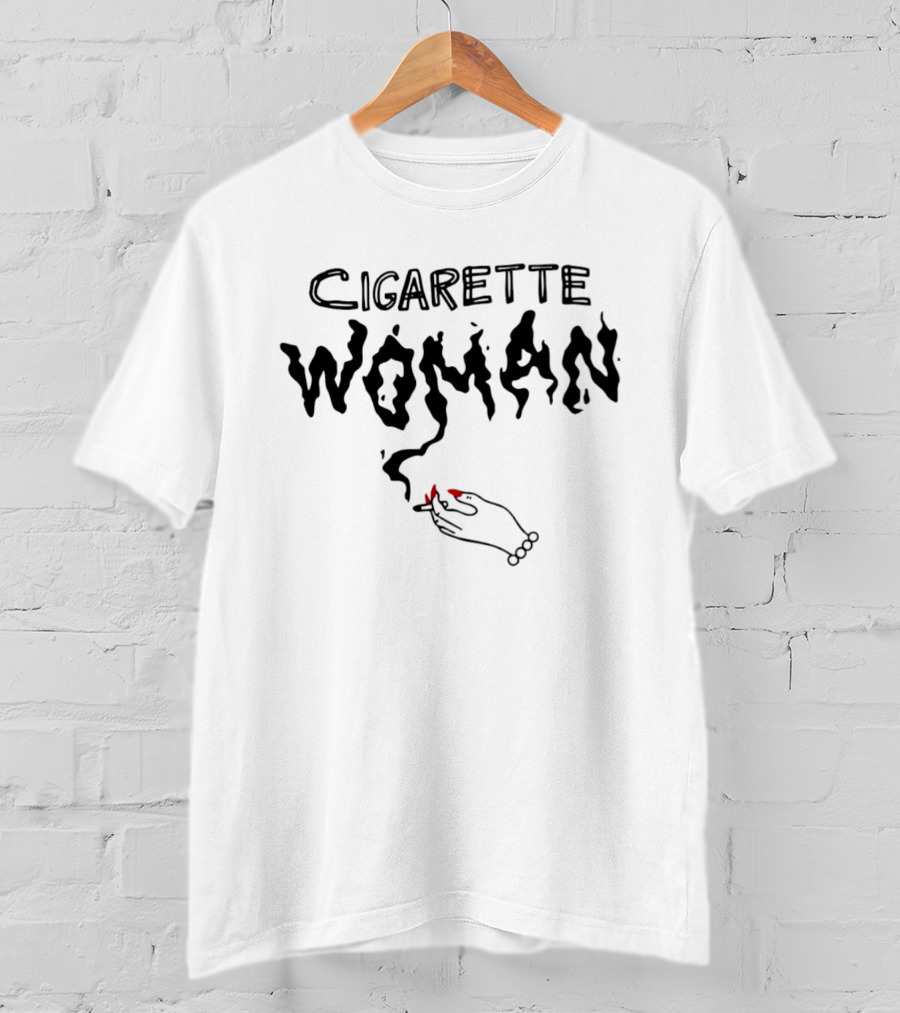 Cigarette Woman Smoking Hand T-Shirt