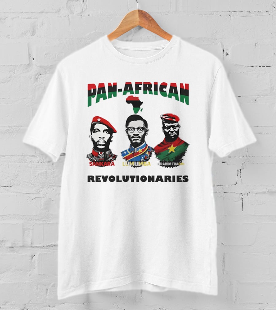 Pan African Revolutionaries Sankara Lumumba Ibrahim Traoré T-Shirt