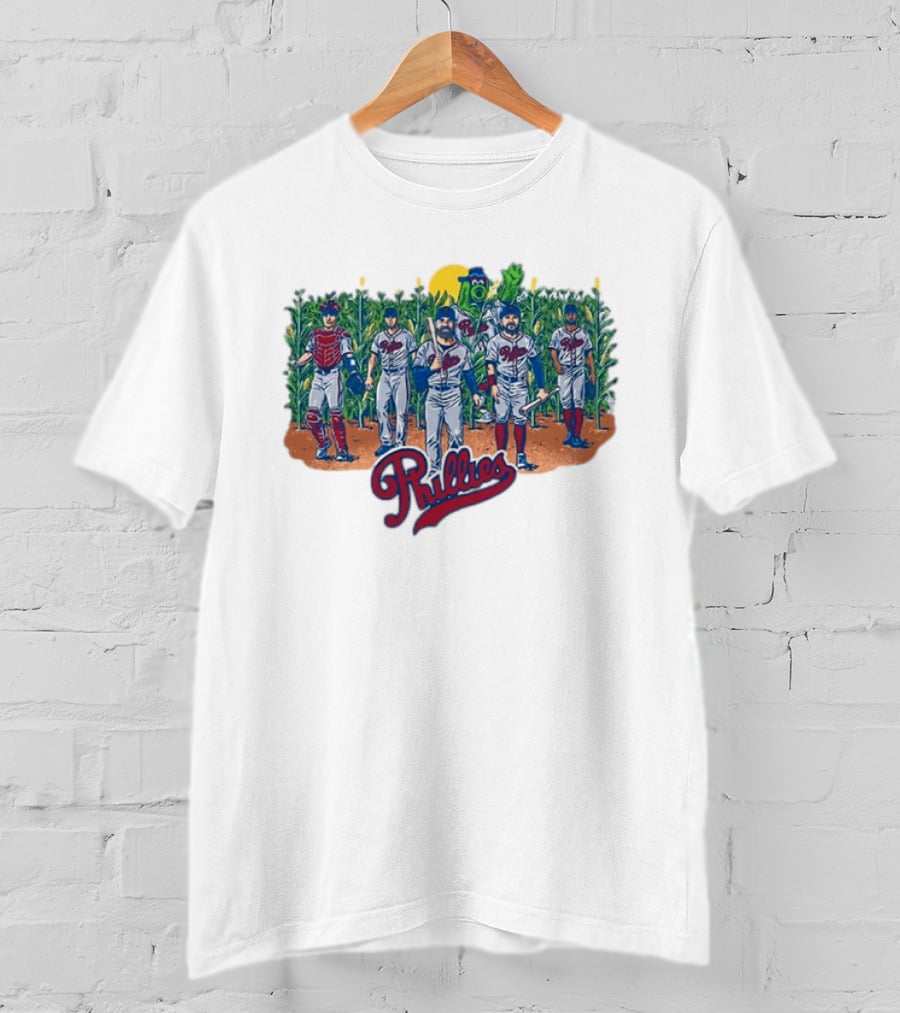 Phillies Field Of Dreams 2026 Players Cornfield Mascot Phillies T-Shirt