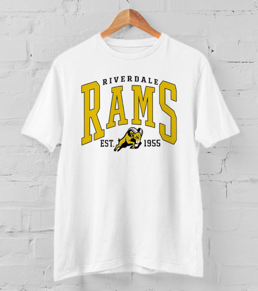 Riverdale Rams Est 1955 Yellow Ram T-Shirt