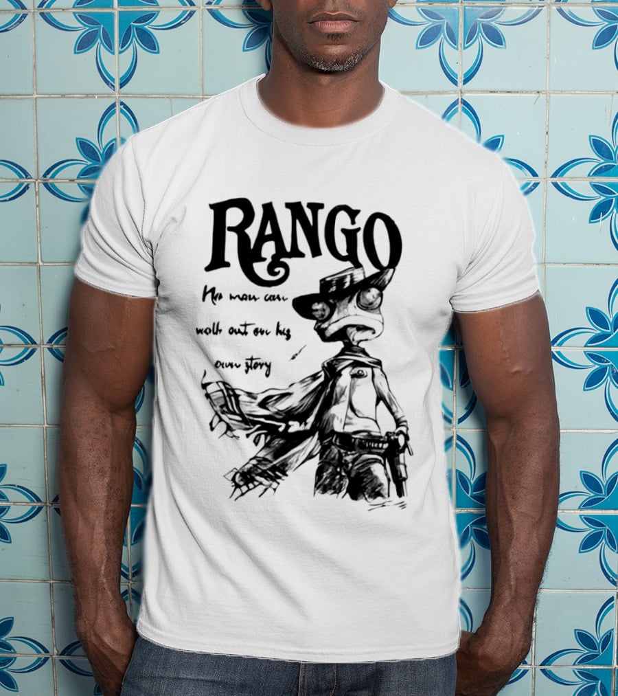 Rango He Who Walks Out Cowboy T-Shirt