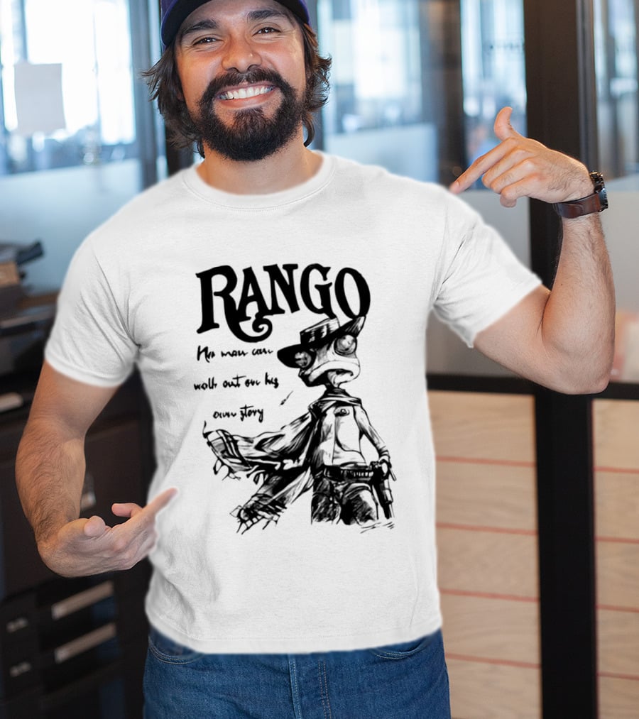 Rango He Who Walks Out Cowboy T-Shirt