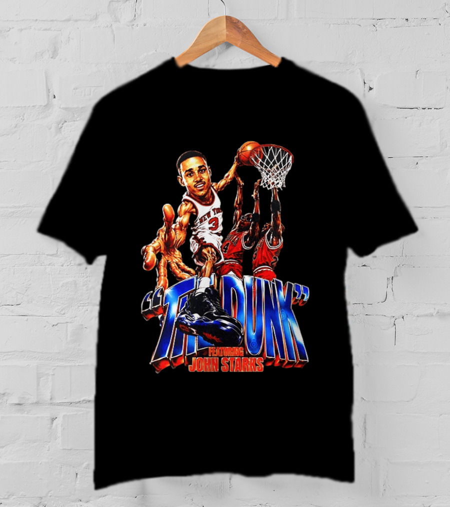 The Dunk Featuring John Starks Chicago Bulls NBA T-Shirt