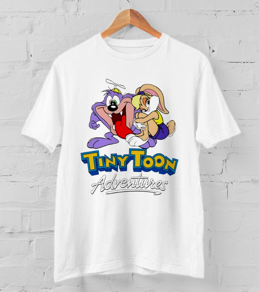 Tiny Toon Adventures Dizzy Devil Lola Bunny Cartoon Classic Characters T-Shirt