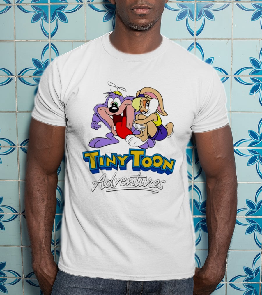 Tiny Toon Adventures Dizzy Devil Lola Bunny Cartoon Classic Characters T-Shirt