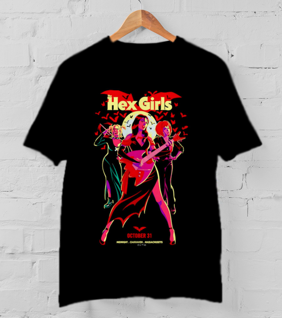 Hex Girls October 31 Midnight Oakhaven Massachusetts Halloween Band T-Shirt