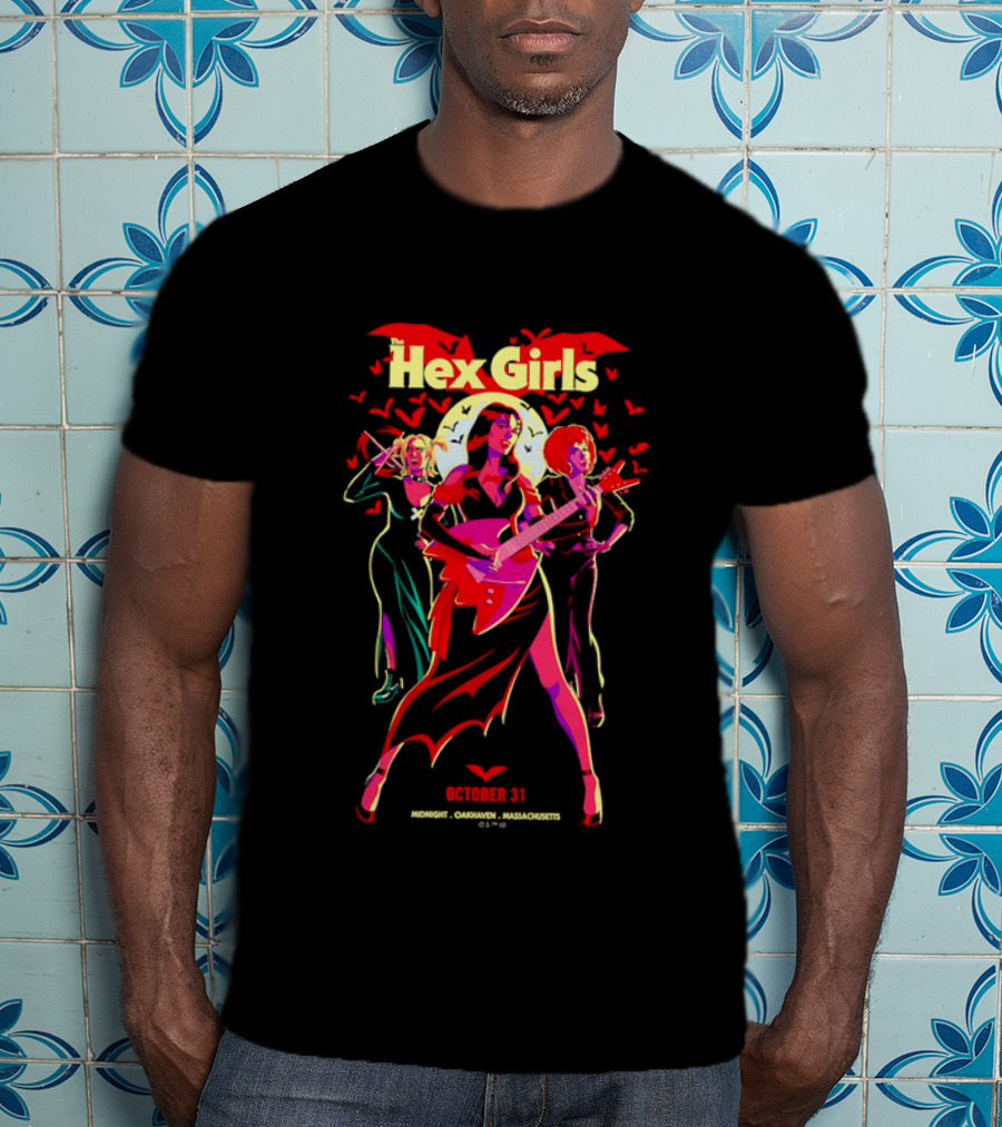 Hex Girls October 31 Midnight Oakhaven Massachusetts Halloween Band T-Shirt