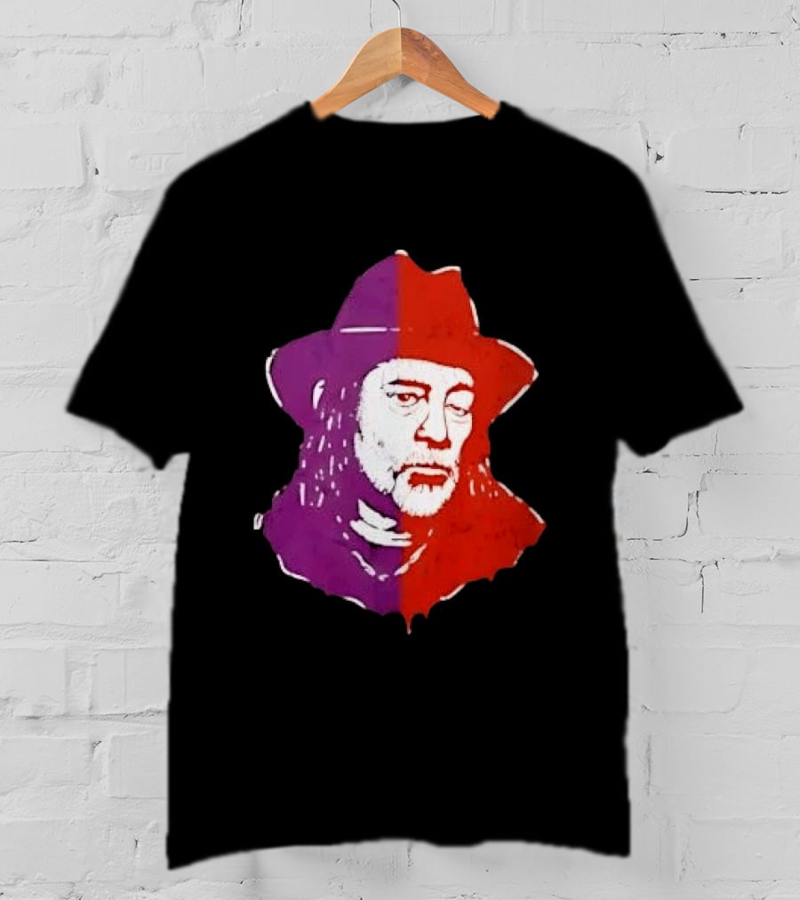 Willie Nelson Face Pop Art Style Cowboy Hat T-Shirt