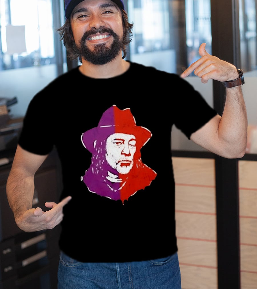 Willie Nelson Face Pop Art Style Cowboy Hat T-Shirt