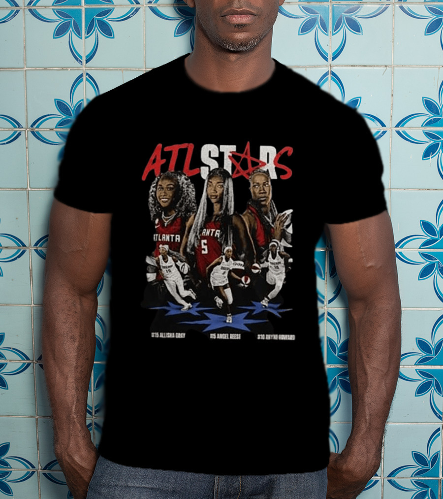 ATL Stars Allisha Gray Angel Reese Kiyvve Terrell Atlanta Dream All Star Game 2026 T-Shirt