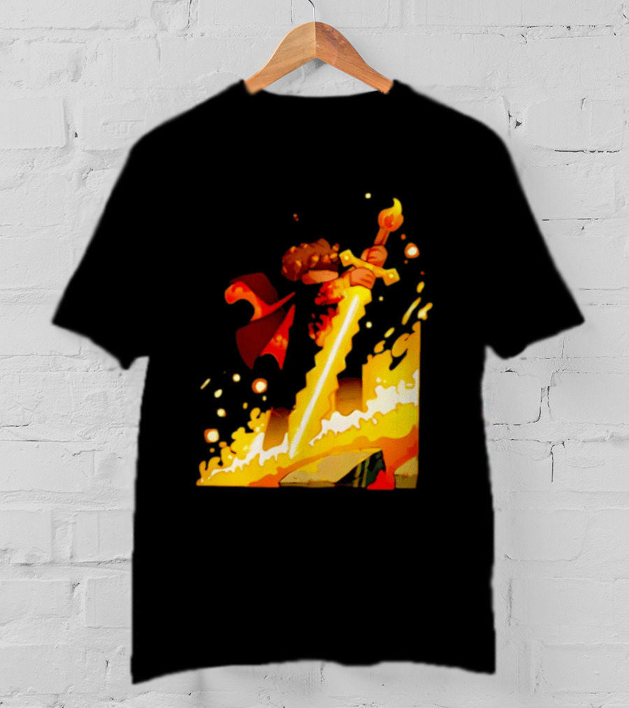 FlameFrags Sword Gaming Fantasy Adventure Warrior T-Shirt
