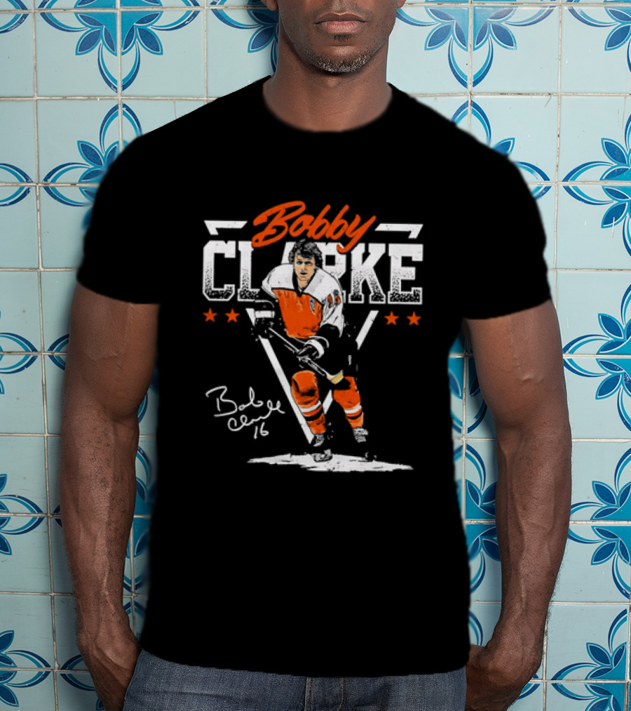 Bobby Clarke 16 Philadelphia Flyers Hockey Legend T-Shirt