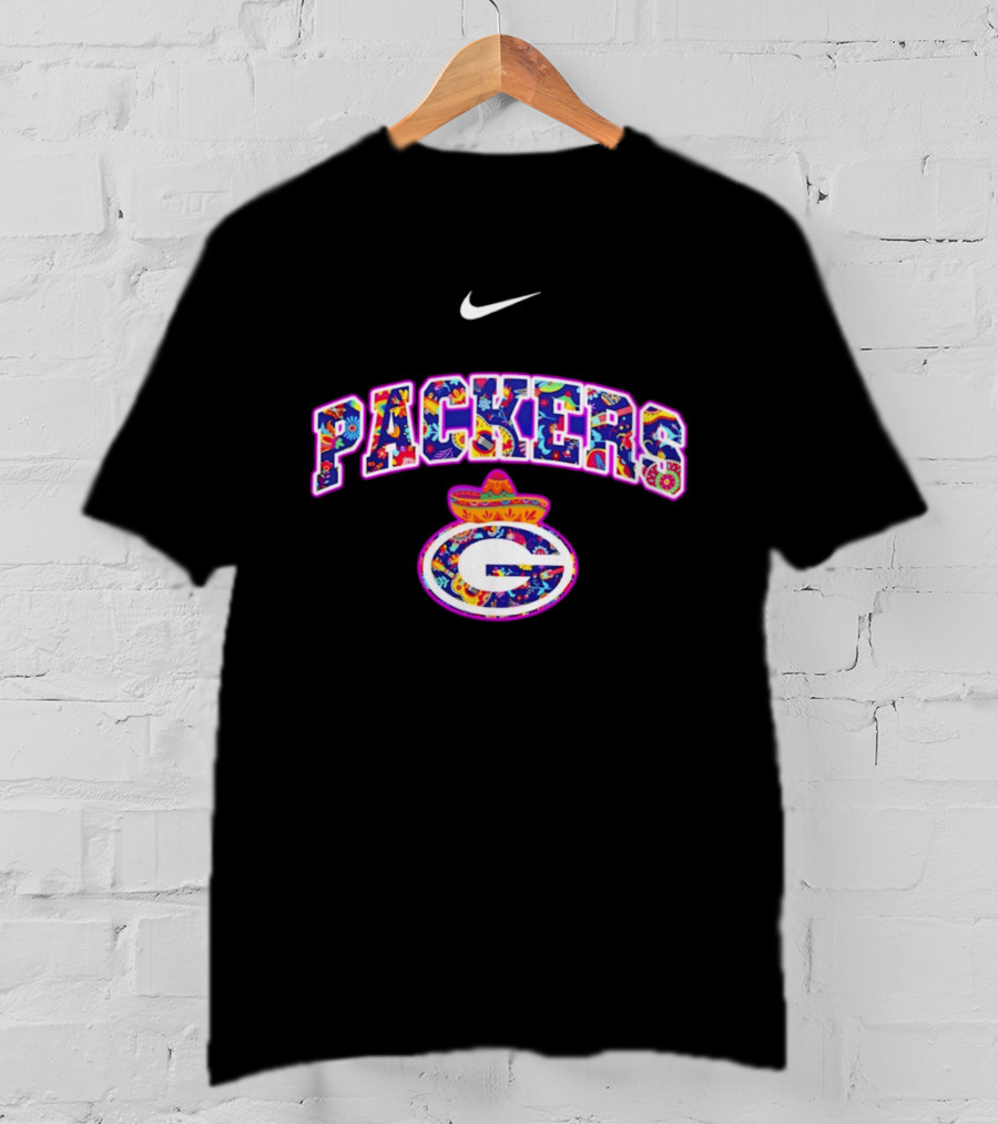 Packers Nike Hispanic Heritage Fiesta With Sombrero And Floral T-Shirt