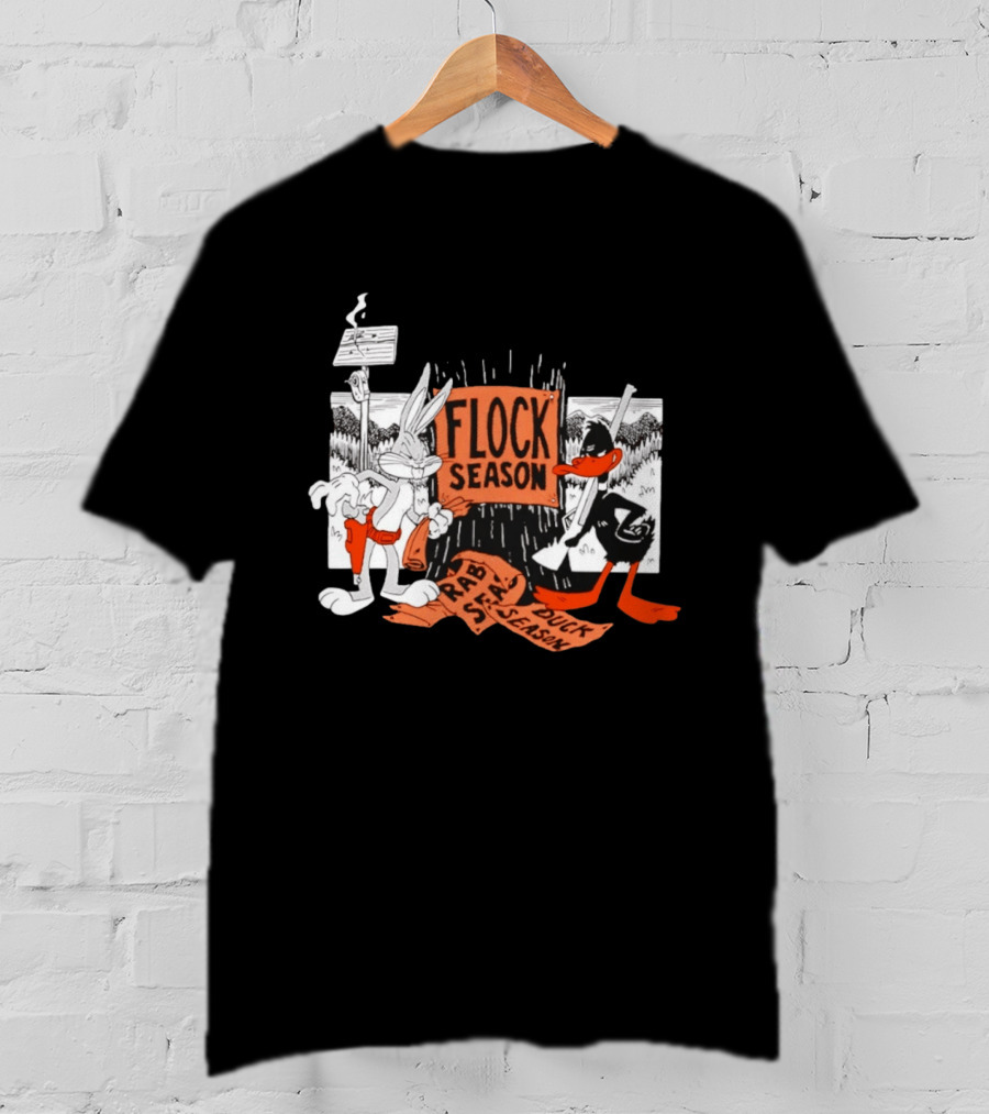 Bugs Bunny Daffy Duck Flock Season Looney Tunes Rabbit Season Duck Season T-Shirt