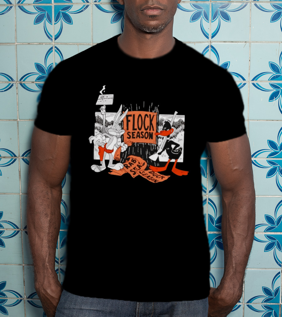 Bugs Bunny Daffy Duck Flock Season Looney Tunes Rabbit Season Duck Season T-Shirt