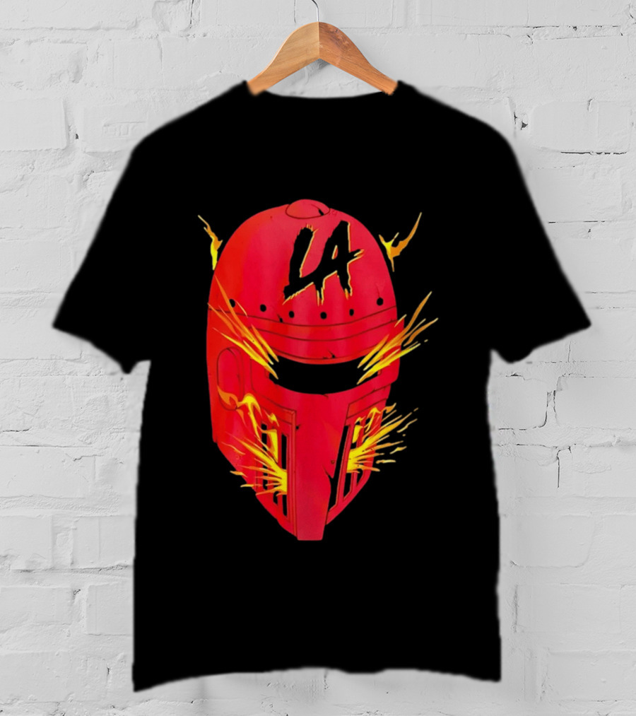 LA Flaming Knight Helmet Los Angeles Sports Blaze T-Shirt