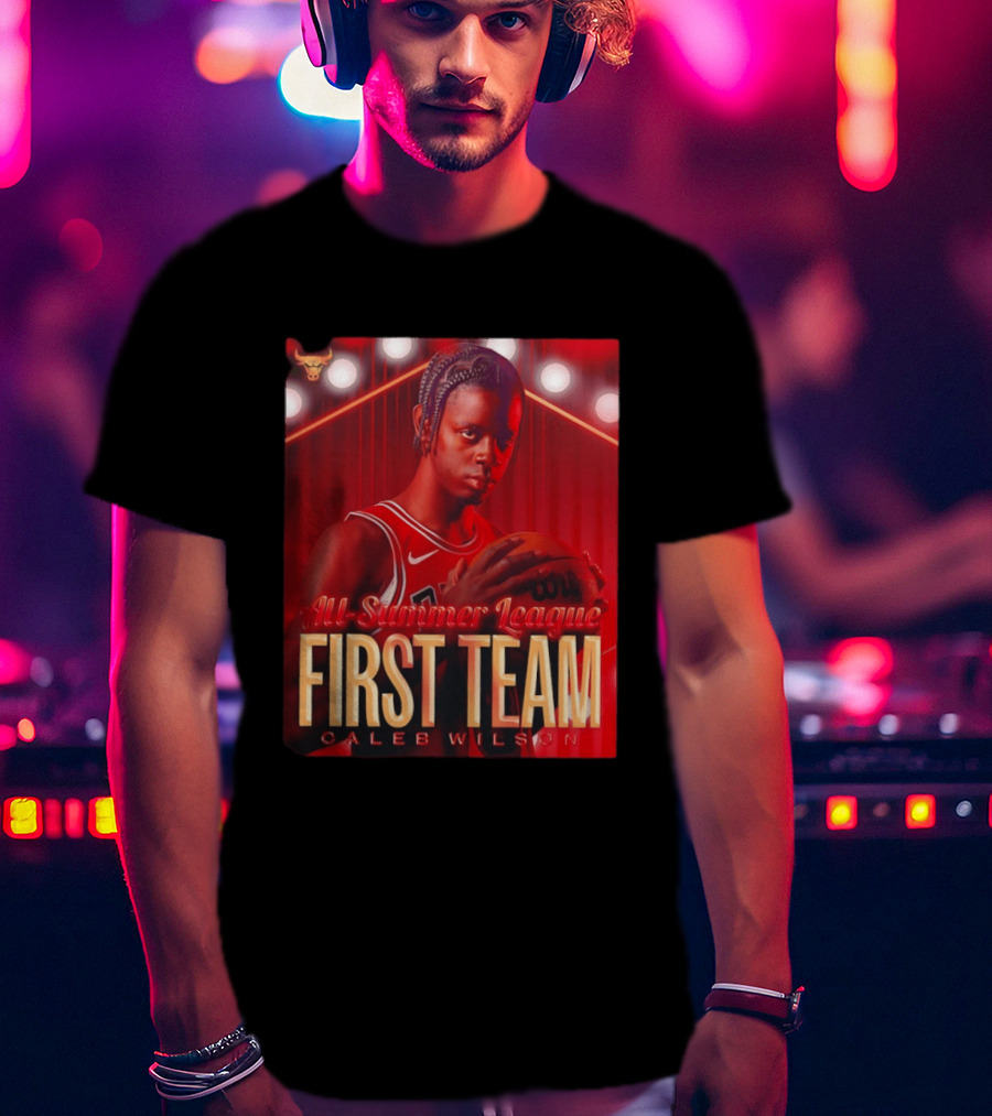 All Summer League First Team Caleb Wilson Basketball 2026 T-Shirt