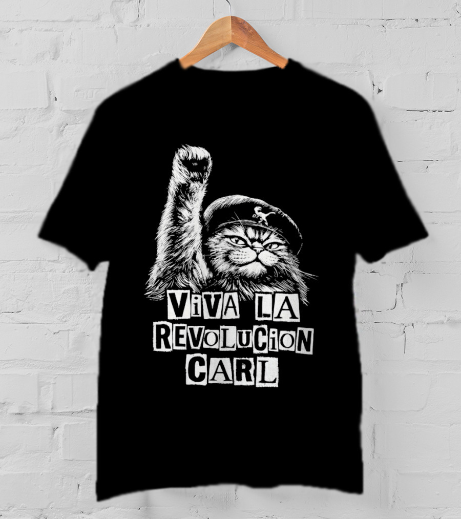 Viva La Revolucion Carl Cat Dungeon Crawler Carl T-Shirt