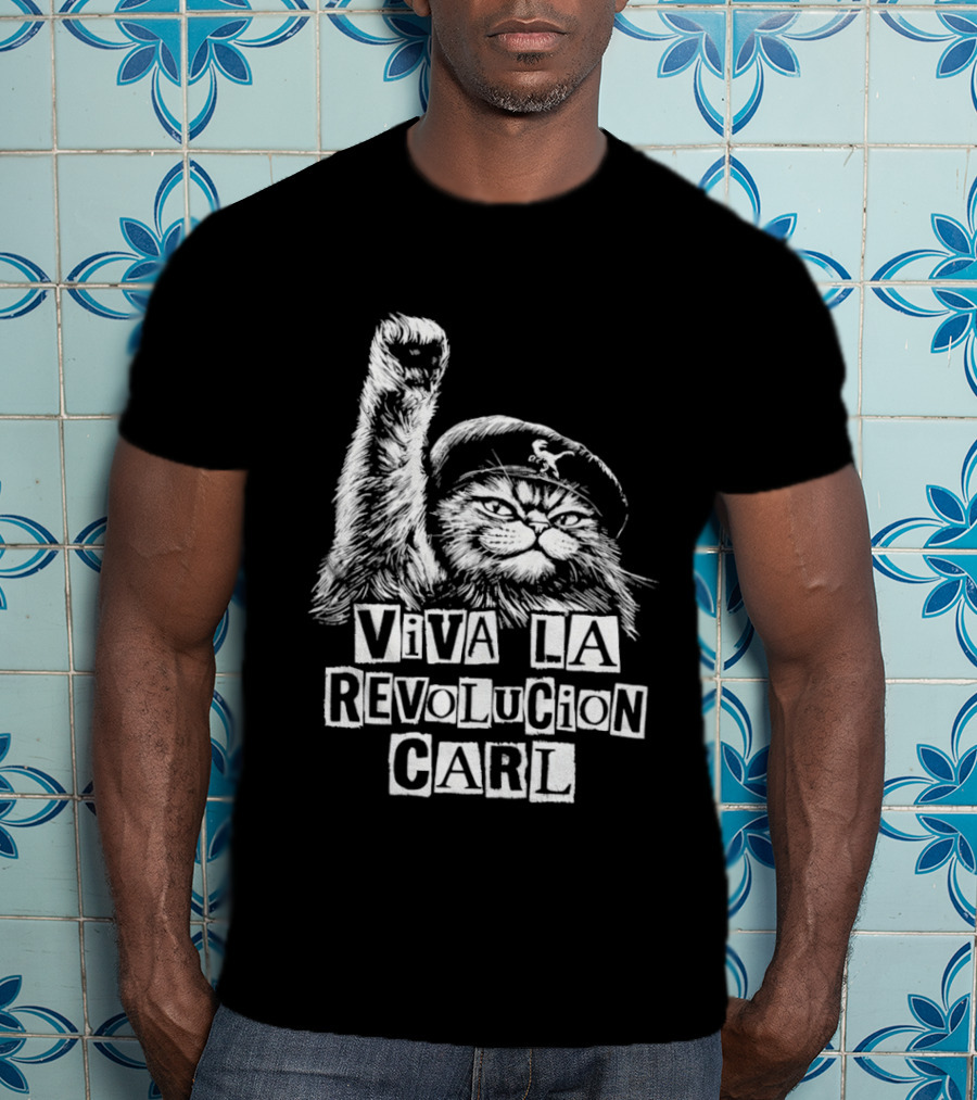 Viva La Revolucion Carl Cat Dungeon Crawler Carl T-Shirt