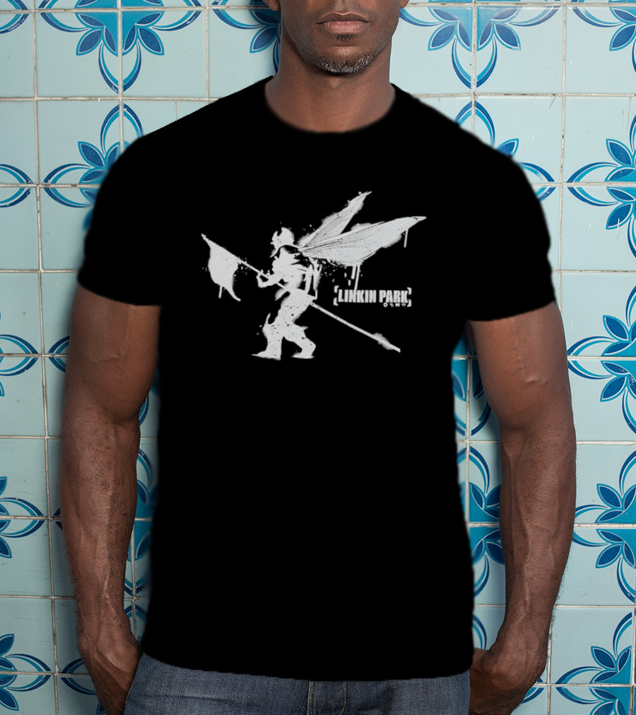 Hybrid Soldier Dragonfly Wing Flag Linkin Park T-Shirt