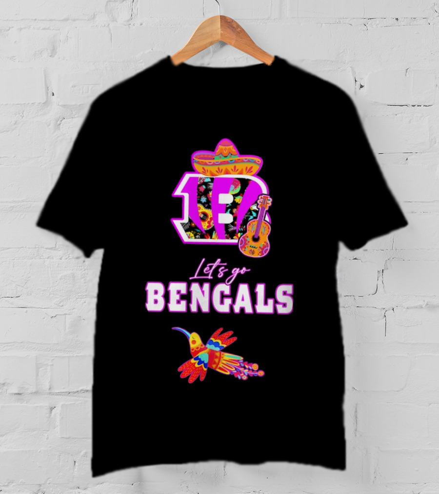 Let's Go Bengals Hispanic Heritage Fiesta Mexican Celebration T-Shirt