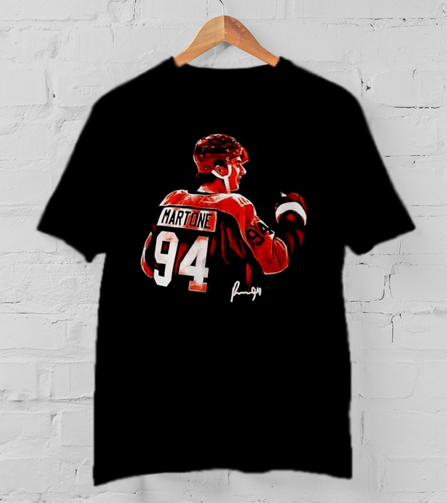 Martone 94 Hockey Player Jersey Design Rugged T-Shirt