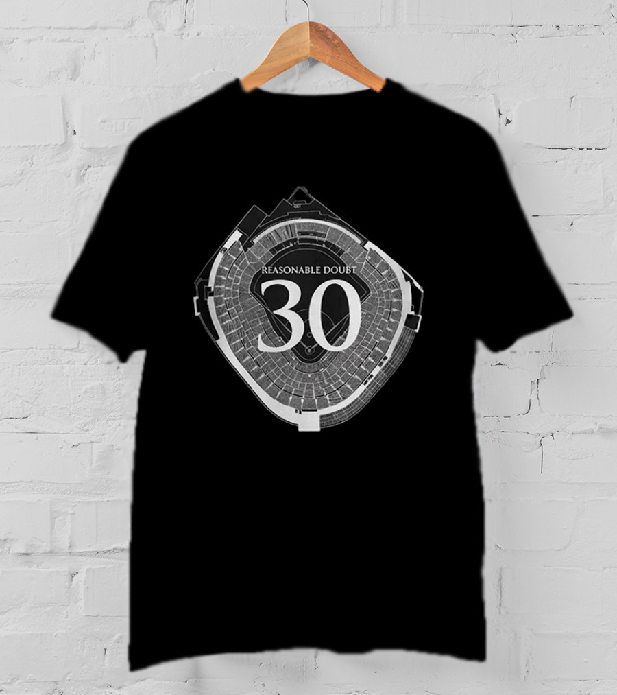 Reasonable Doubt 30 Stadium Concert Tour Commemorative T-Shirt