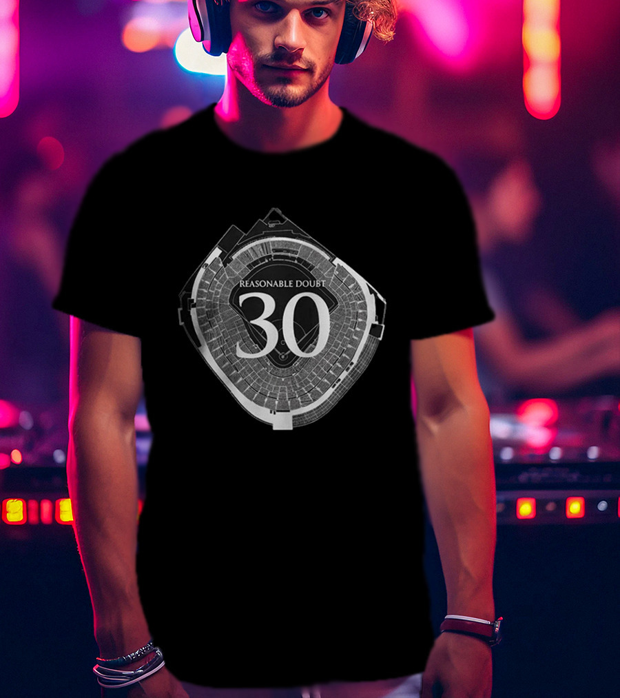 Reasonable Doubt 30 Stadium Concert Tour Commemorative T-Shirt