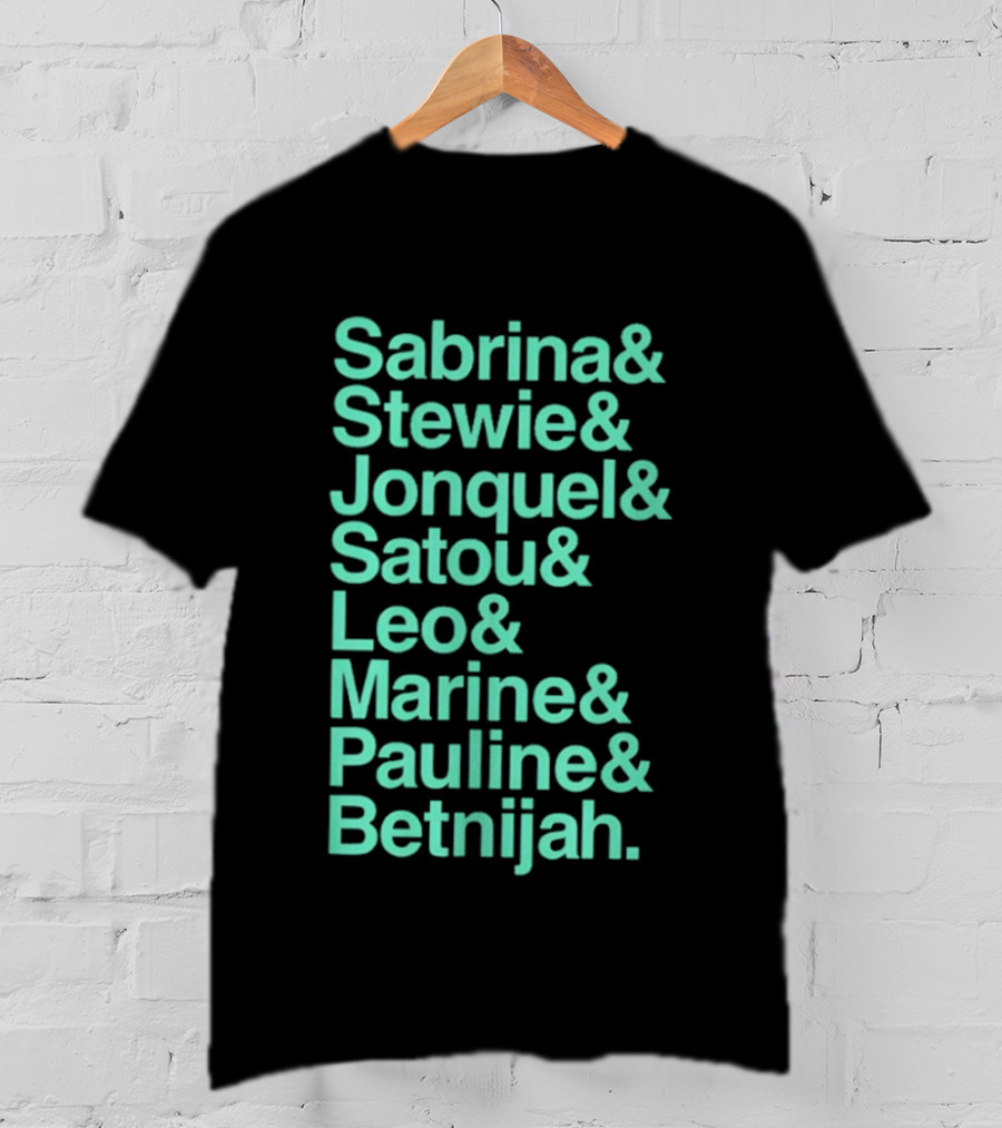New York Women's Basketball Sabrina Stewie Jonquel Satou Leo Marine Pauline Betnijah Ampersand 2026 T-Shirt