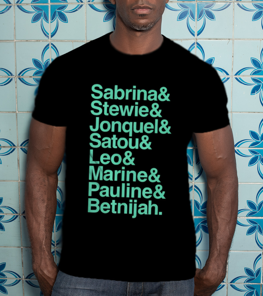 New York Women's Basketball Sabrina Stewie Jonquel Satou Leo Marine Pauline Betnijah Ampersand 2026 T-Shirt